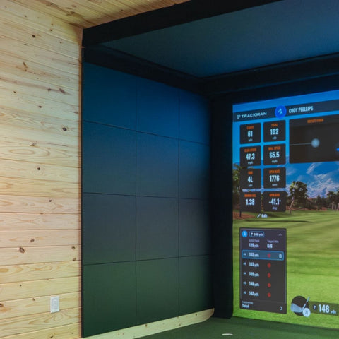 golf simulator wall panels