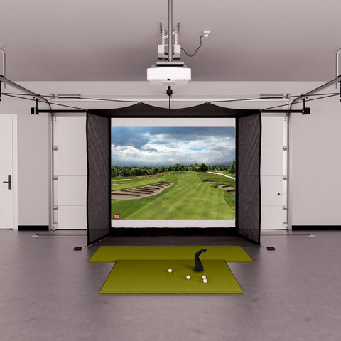 TruGolf Launch Box Garage Golf Simulator Package Golf Simulator Bushnell Golf