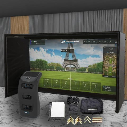 Bushnell Launch Pro i SIG DIY Golf Simulator Studio Package Golf Simulator Bushnell Golf 14'2 x 8'4" x 5' (BLPi)