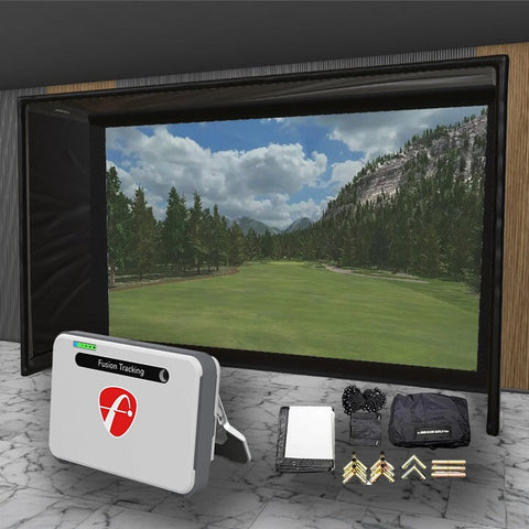 Flightscope Mevo + SIG DIY Golf Simulator Studio Package Golf Simulator Flightscope 15'4" x 9'10" 5' (MV)