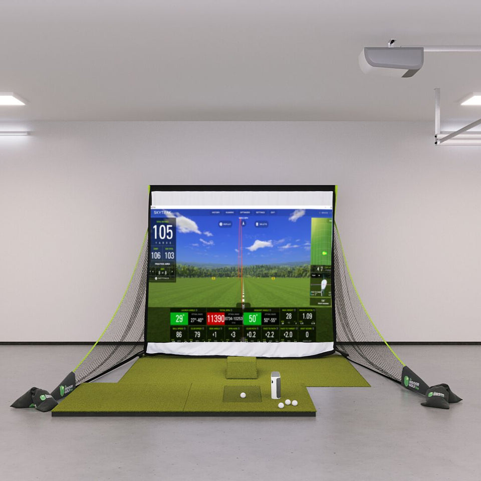 SkyTrak+ Bronze Golf Simulator Package Golf Simulator SkyTrak SIGPRO 4' x 7' None