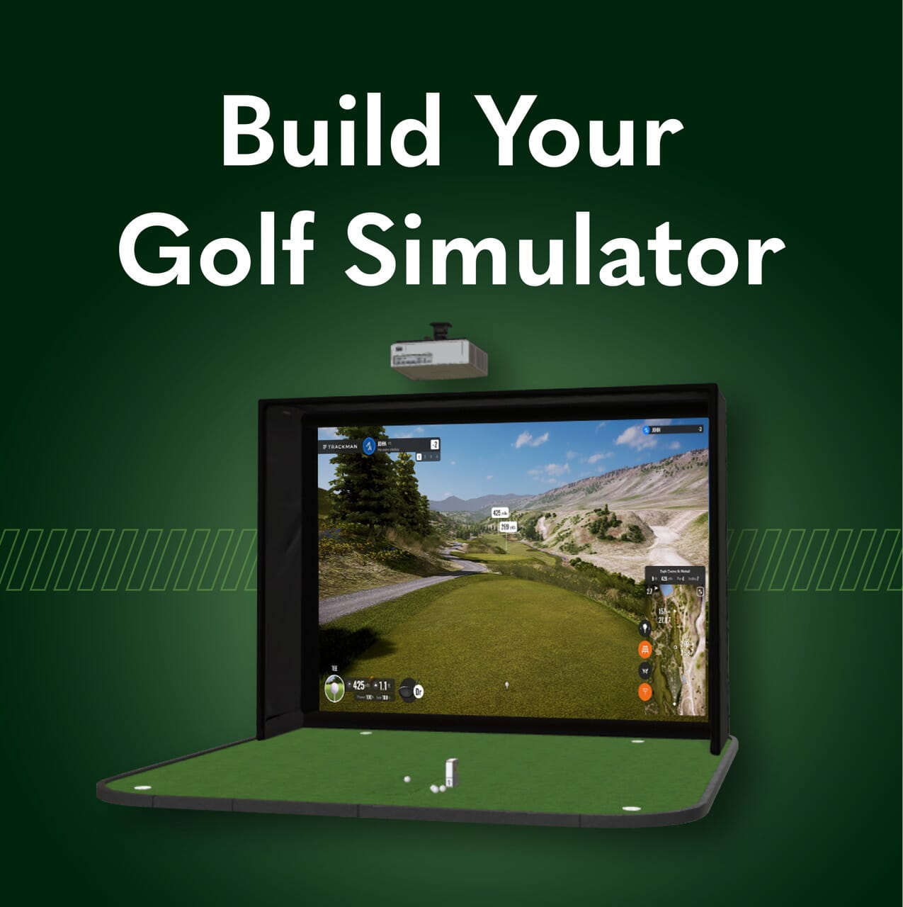 Indoor Golf Shop Golf Simulator Room Builder banner