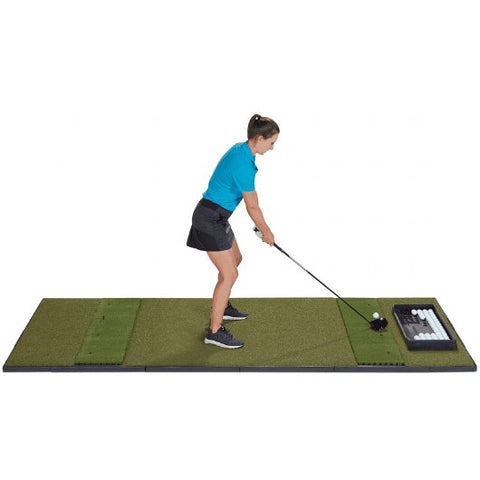 Fiberbuilt 4' x 10' Double Sided Launch Monitor Golf Mat Golf Mat Fiberbuilt