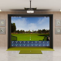 ProTee VX SIG12 Golf Simulator Package with fairway series 5x5 golf mat