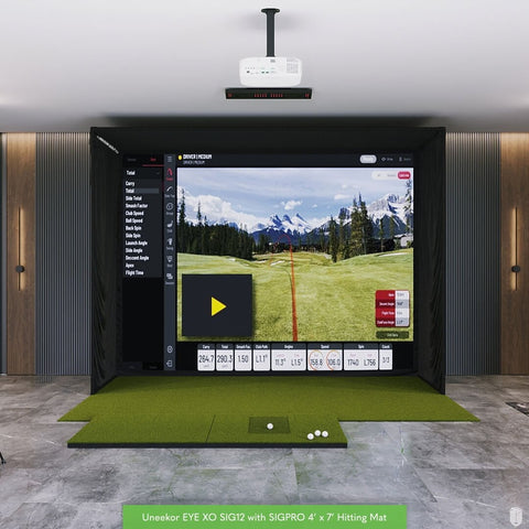 Uneekor EYE XO SIG12 Golf Simulator Package Golf Simulator Uneekor SIGPRO 4' x 7' EYE XO View