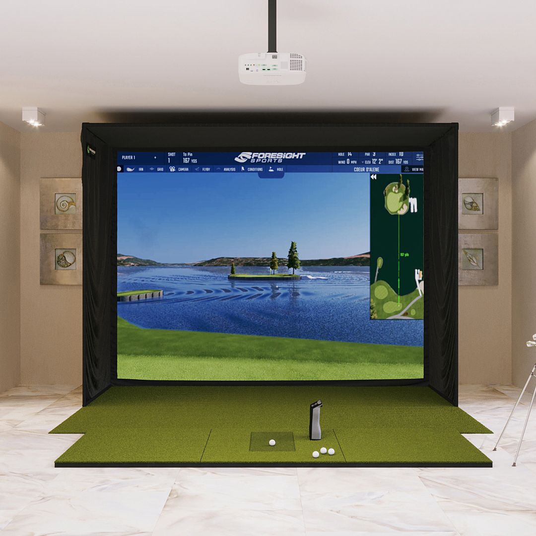 Foresight Sports GCQuad SIG12 Golf Simulator Golf Simulator Foresight Sports SIGPRO 4' x 10' None 