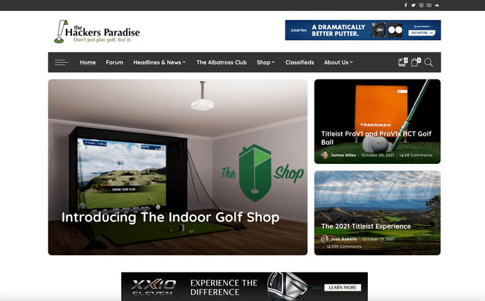 The Hackers Paradise Showcases The Indoor Golf Shop