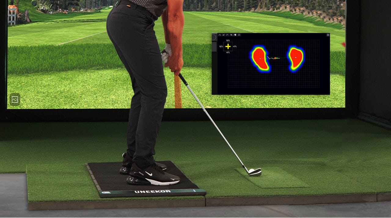 Image of a man standing on the Uneekor Balance Optix