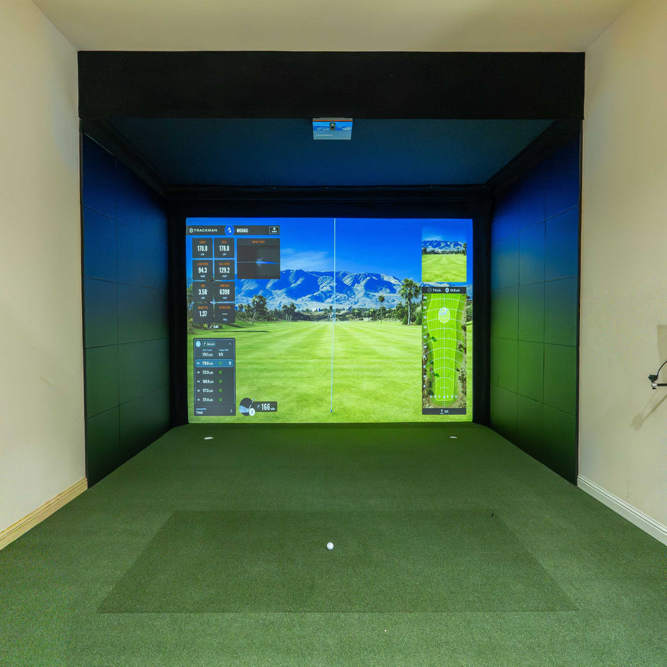 Custom Golf Simulator with Trackman iO