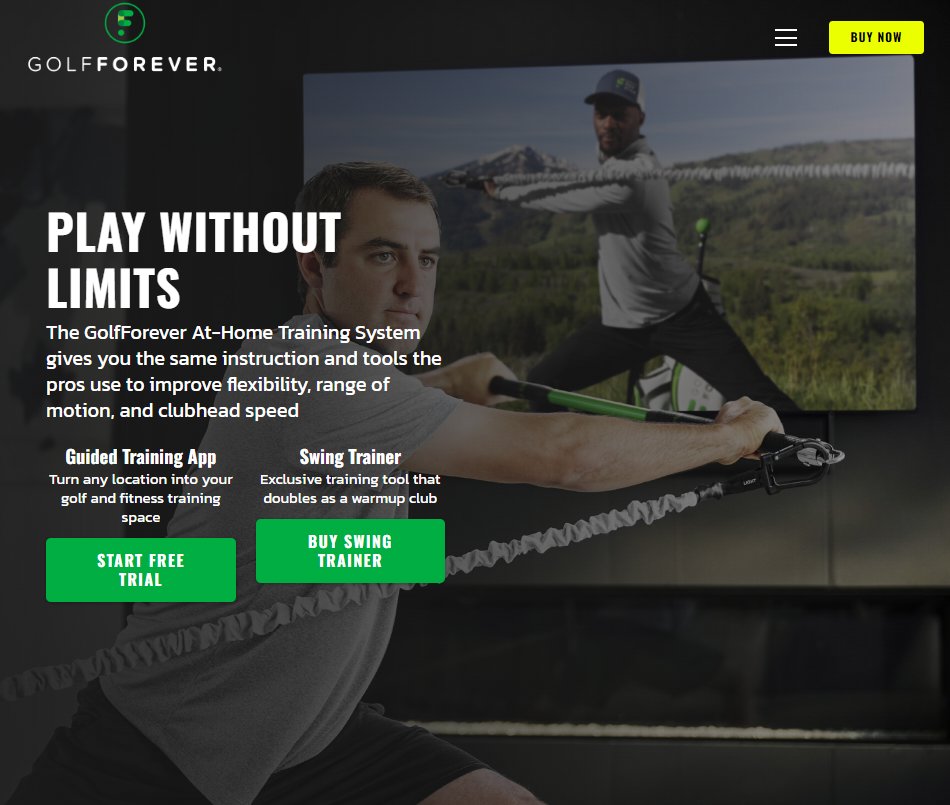 Image of Golfforever Home Page