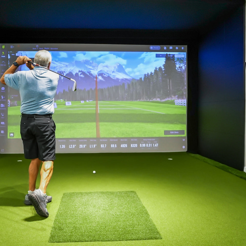 Golfer on Uneekor EYE XO2 Custom Enclosure