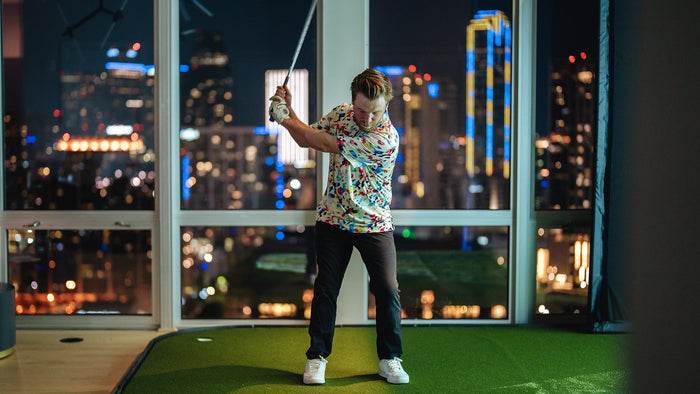 Golf Simulator in downtown condo