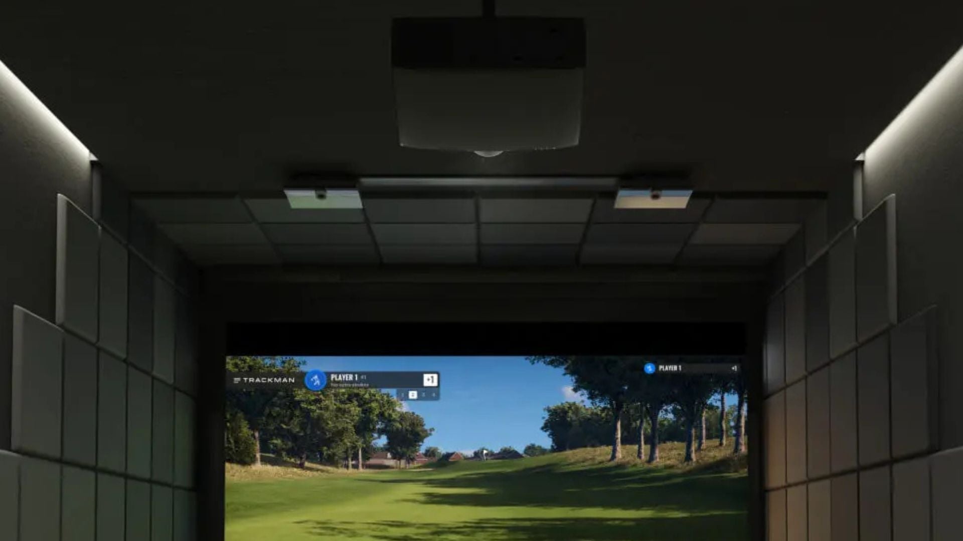 Trackman iO Duo Mounted indoors