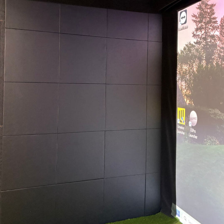 golf simulator wall panels
