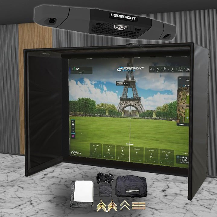 Foresight Falcon SIG DIY Golf Simulator Studio Package Golf Simulator Foresight Sports 10'10" x 8'4" x 5' (FN) 