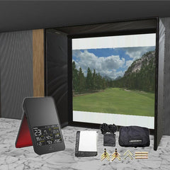 Swing Caddie SC4 SIG DIY Golf Simulator Studio Package Golf Simulator Voice Caddie 10'4" x 10'4" x 5' (SC4) 