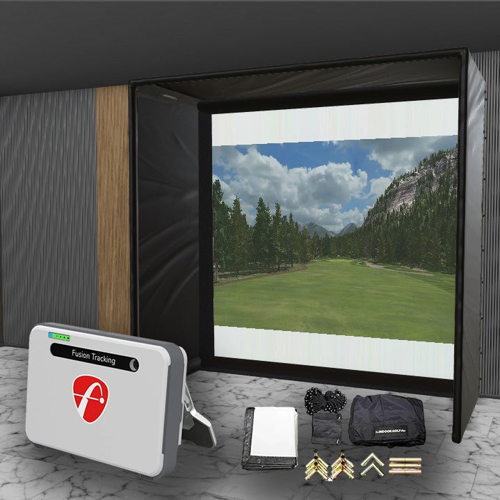 Flightscope Mevo + SIG DIY Golf Simulator Studio Package Golf Simulator Flightscope 10'4" x 10'4" x 5' (MV) 