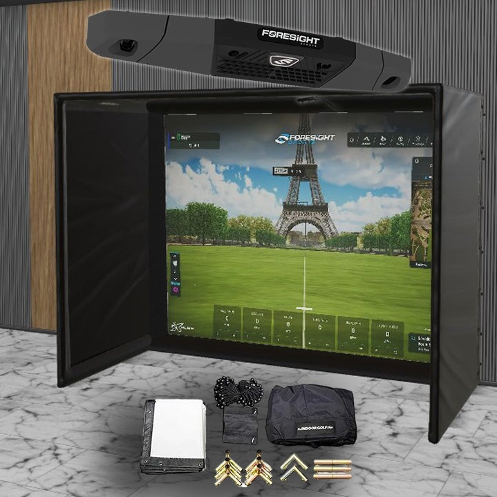 Foresight Falcon SIG DIY Golf Simulator Studio Package Golf Simulator Foresight Sports 10'4" x 7'11" x 5' (FN) 