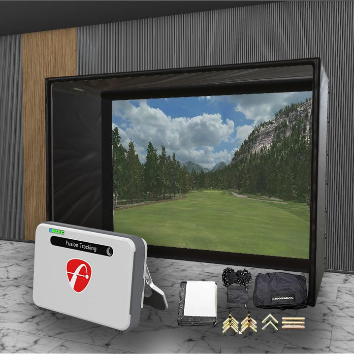 Flightscope Mevo + SIG DIY Golf Simulator Studio Package Golf Simulator Flightscope 10'4" x 7'11" x 5' (MV) 