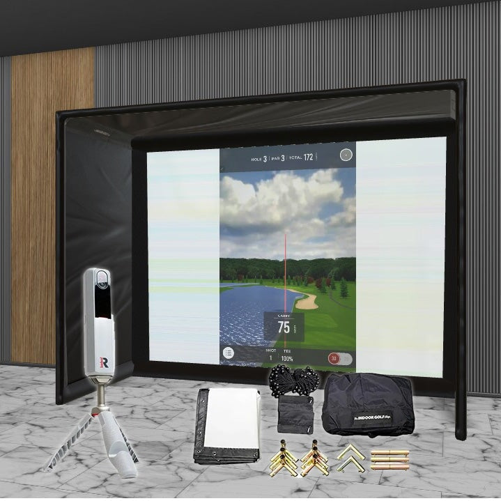 Rapsodo MLM2PRO SIG DIY Golf Simulator Studio Package Golf Simulator Rapsodo 10'4" x 7'11" x 5' (MLM) 
