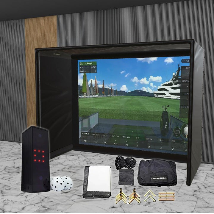 Square Golf SIG DIY Golf Simulator Studio Package Golf Simulator Square Golf 10'4" x 7'11" x 5' (SG) 