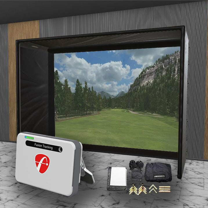 Flightscope Mevo + SIG DIY Golf Simulator Studio Package Golf Simulator Flightscope 10'10" x 8'4" x 5' (MV) 