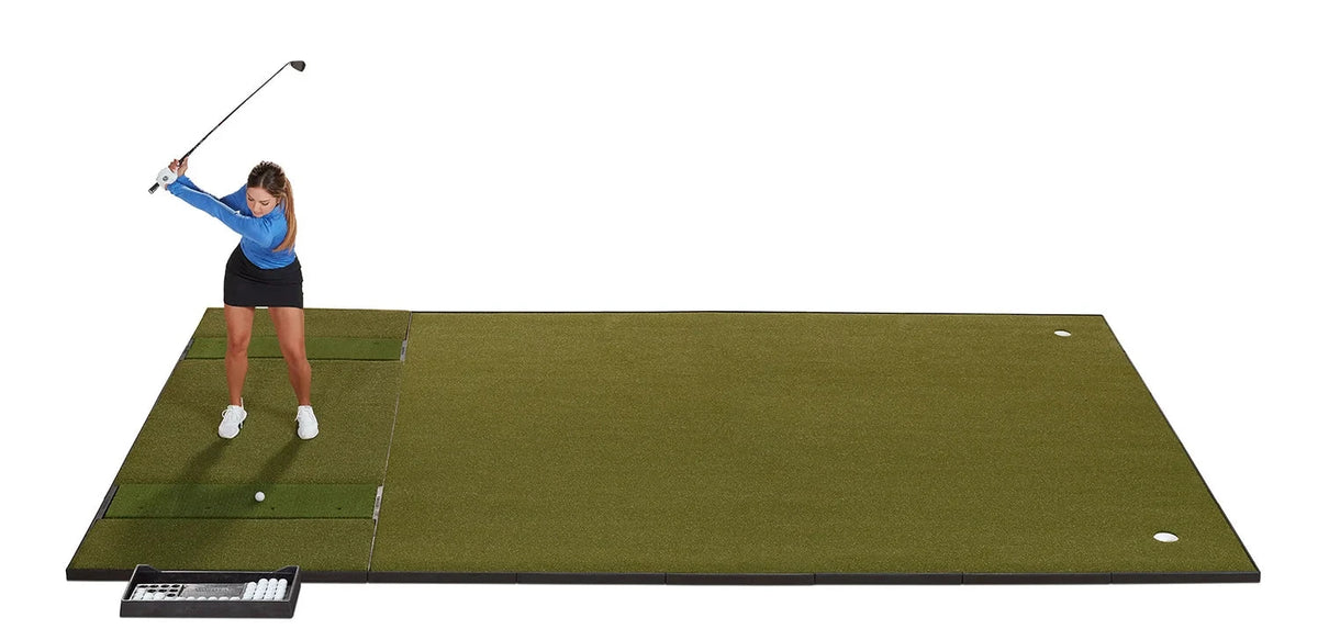Fiberbuilt Grass Series Combo Mat System - Double Hitting - 10' x 16' Golf Mat Fiberbuilt 