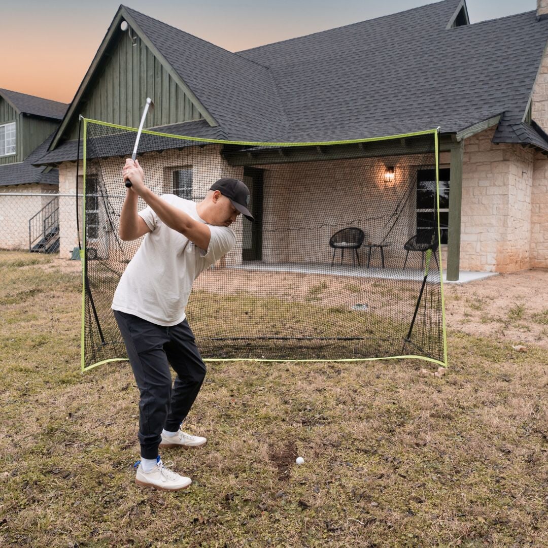 10 x 7 Golf Mat outside