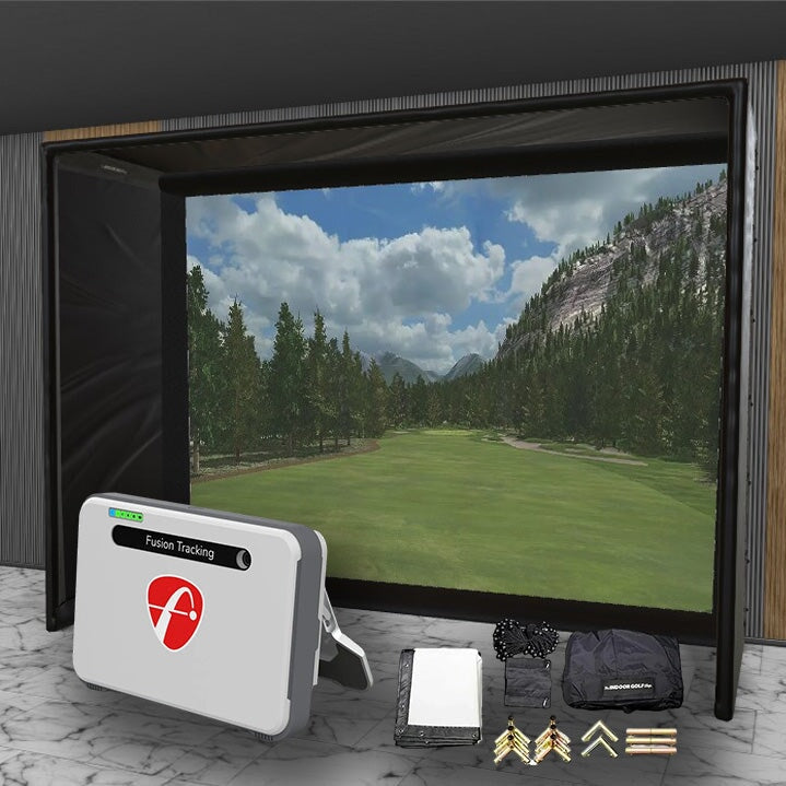 Flightscope Mevo + SIG DIY Golf Simulator Studio Package Golf Simulator Flightscope 12'10" x 9'10" x 5' (MV) 