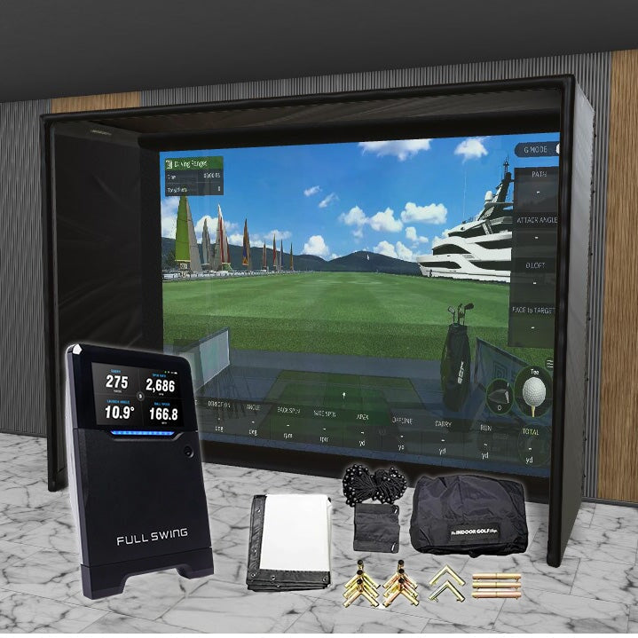 Full Swing Kit SIG DIY Golf Simulator Studio Package Golf Simulator Full Swing 12'10" x 9'10" x 5' (FSK) 