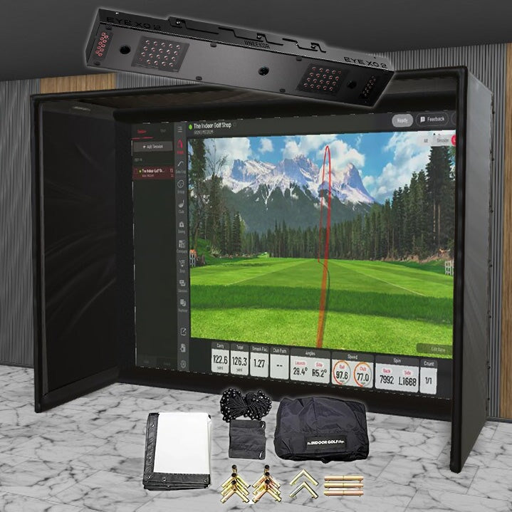 Ueekor EYE XO2 SIG DIY Golf Simulator Studio Package Golf Simulator Uneekor 12'10" x 9'10" x 5' (XO2) 