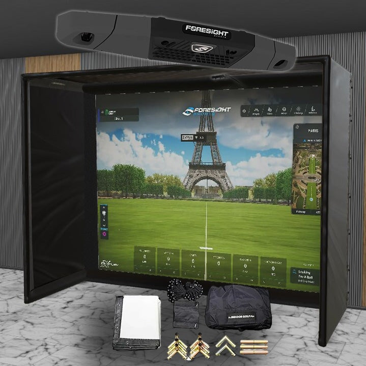 Foresight Falcon SIG DIY Golf Simulator Studio Package Golf Simulator Foresight Sports 12'2" x 9'4" x 5' (FN) 