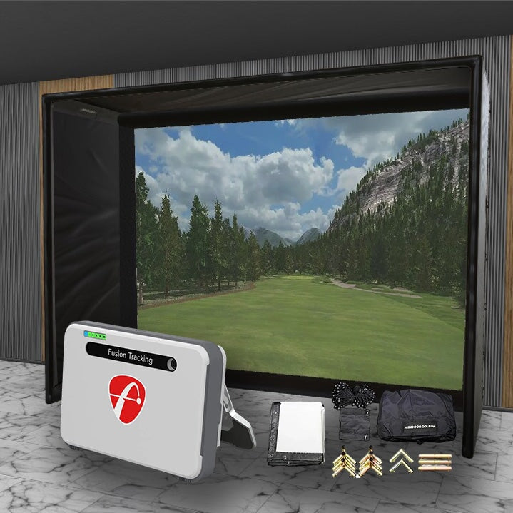 Flightscope Mevo + SIG DIY Golf Simulator Studio Package Golf Simulator Flightscope 12'2" x 9'4" x 5' (MV) 