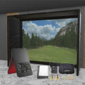 Swing Caddie SC4 SIG DIY Golf Simulator Studio Package Golf Simulator Voice Caddie 12'2" x 9'4" x 5' (SC4) 