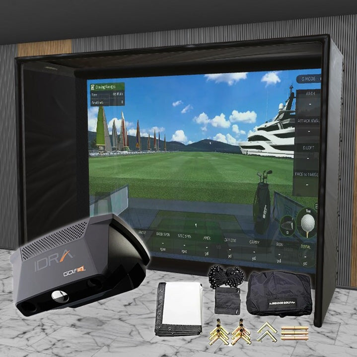 Golfin IDRA II SIG DIY Golf Simulator Studio Package Golf Simulator Golfin 12'2" x 9'4" x 5' (GFI) 