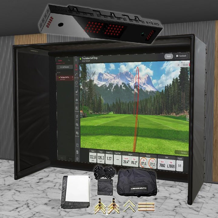 Uneekor EYE XO SIG DIY Golf Simulator Studio Package Golf Simulator Uneekor 12'2" x 9'4" x 5' (XO) 