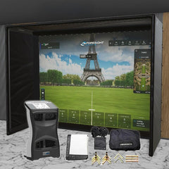 Foresight Sports GCQuad SIG DIY Golf Simulator Studio Package Golf Simulator Foresight Sports 13'7" x 10'4" x 5' (GCQ) 