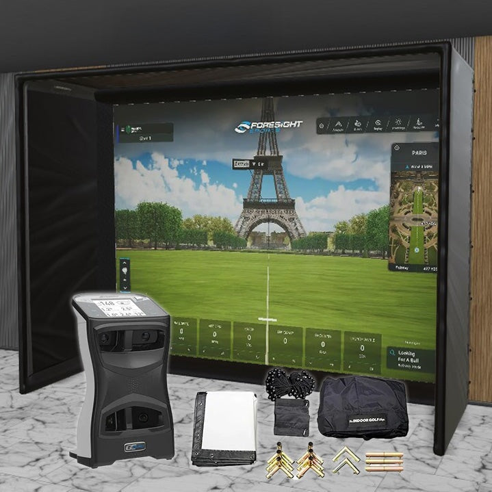 Foresight Sports GCQuad SIG DIY Golf Simulator Studio Package Golf Simulator Foresight Sports 13'7" x 10'4" x 5' (GCQ) 