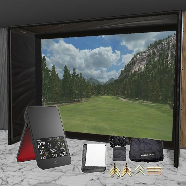 Swing Caddie SC4 SIG DIY Golf Simulator Studio Package Golf Simulator Voice Caddie 13'7" x 10'4" x 5' (SC4) 