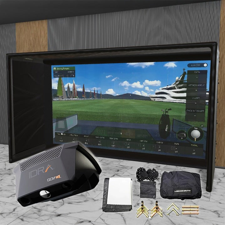 Golfin IDRA II SIG DIY Golf Simulator Studio Package Golf Simulator Golfin 13'7" x 7'11" x 5' (GFI) 