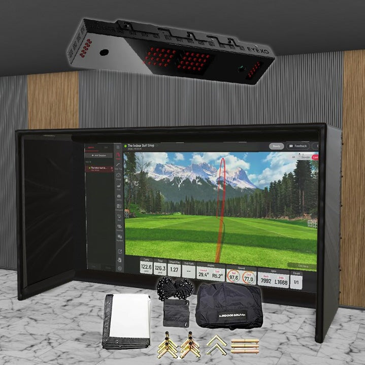 Uneekor EYE XO SIG DIY Golf Simulator Studio Package Golf Simulator Uneekor 13'7" x 7'11" x 5' (XO) 