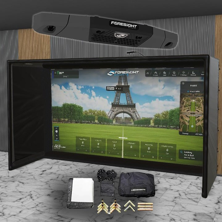 Foresight Falcon SIG DIY Golf Simulator Studio Package Golf Simulator Foresight Sports 14'2 x 8'4" x 5' (FN) 