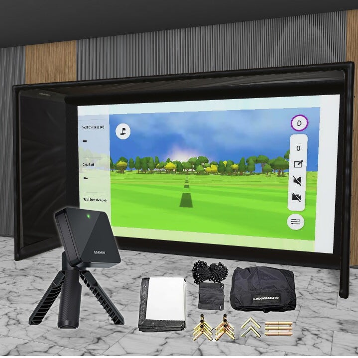 Garmin Approach R10 SIG DIY Golf Simulator Studio Package Golf Simulator Garmin 14'2 x 8'4" x 5' (R10) 