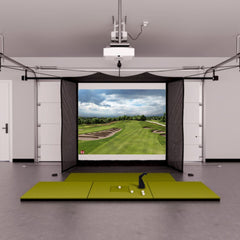 TruGolf Launch Box Garage Golf Simulator Package Golf Simulator Bushnell Golf 