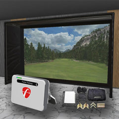 Flightscope Mevo + SIG DIY Golf Simulator Studio Package Golf Simulator Flightscope 15'4" x 9'10" 5' (MV) 