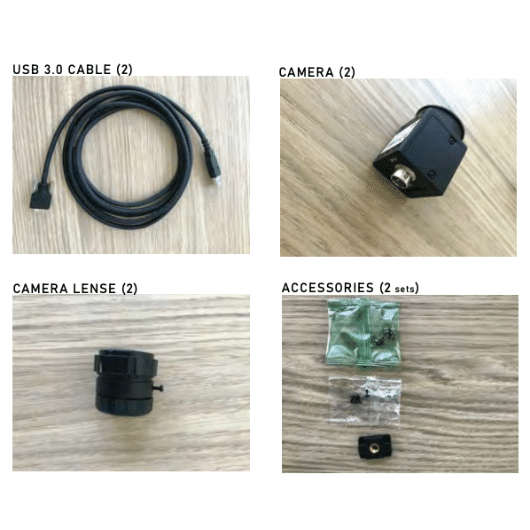What's Included: Swing Optix Cameras, lenses, and cables.