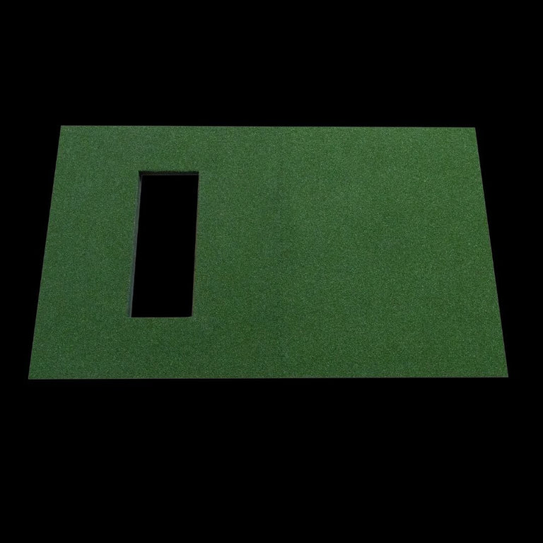 SIGPRO Softy 4' x 7' golf mat with centered hitting strip - hitting strip removed