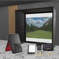 Swing Caddie SC4 SIG DIY Golf Simulator Studio Package Golf Simulator Voice Caddie 8'4" x 8'4" x 5' (SC4) 