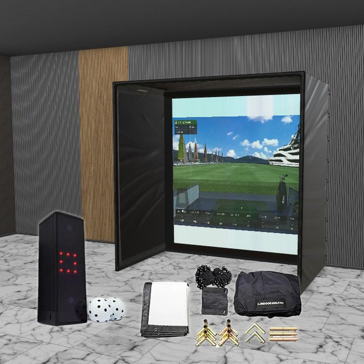 Square Golf SIG DIY Golf Simulator Studio Package Golf Simulator Square Golf 8'4" x 8'4" x 5' (SG) 