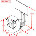 Golden Tee SP PRO tv stand included specs